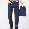 Personalizzazione dei jeans da lavoro a vita allentata elasticizzata con nuova elasticità dell&#39;OEM